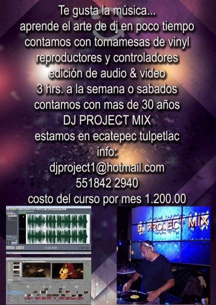 Clases Para Dj, $ 1,200.00