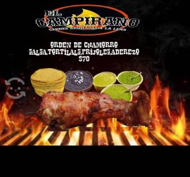 Costilla, chamorro chorizo y lechon, $ 170